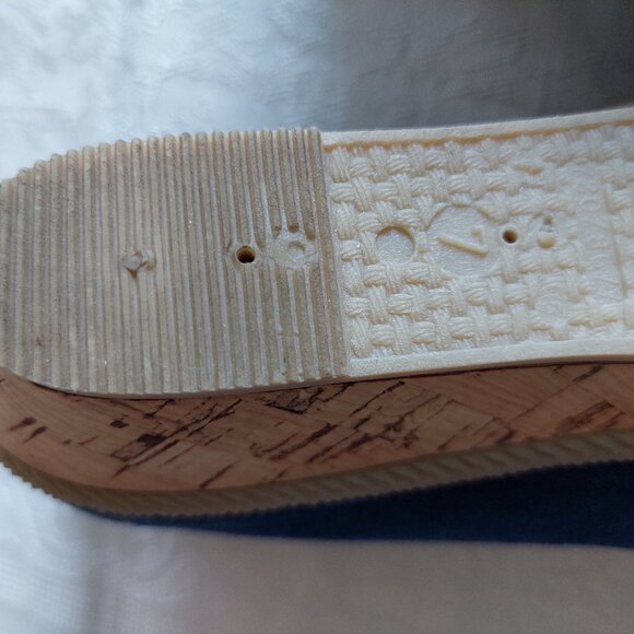 St. Michael From M&S Canvas Wedge Open Toe Espadrilles shoes, Size 9/UK 7 - Picture 6 of 6